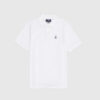 White golf shirt