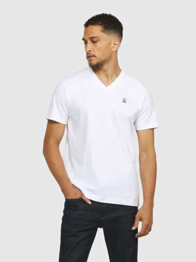 White v neck t-shirt