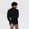 PB - Mens Classic Black Long Sleeve Polo Shirt - Image 2