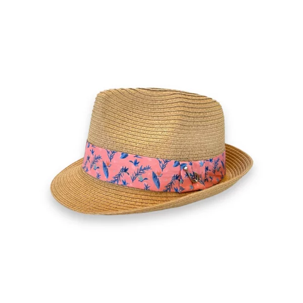 AFNF Hummingbird Coral Straw Hat