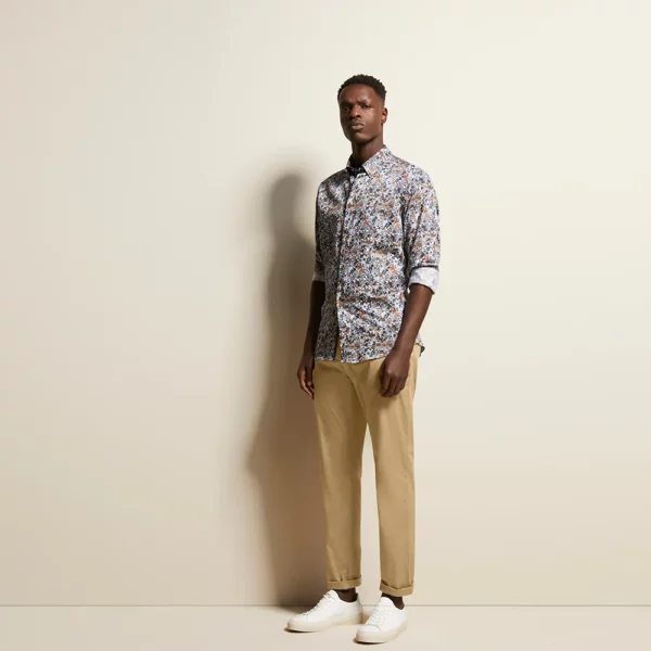 Bugatti Beige Casual Pants - Image 2