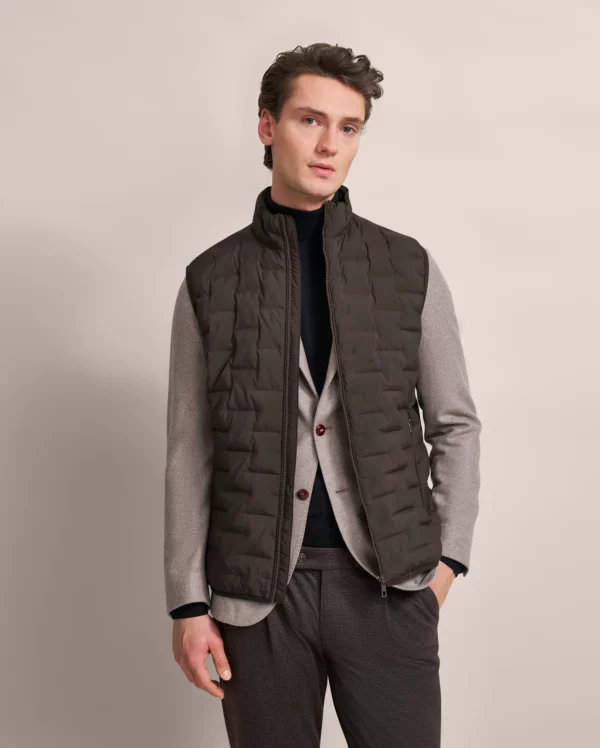 Bugatti Brown Knitted Waistcoat
