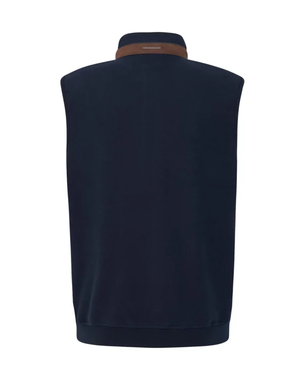 Bugatti Navy Knitted Waistcoat - Image 8