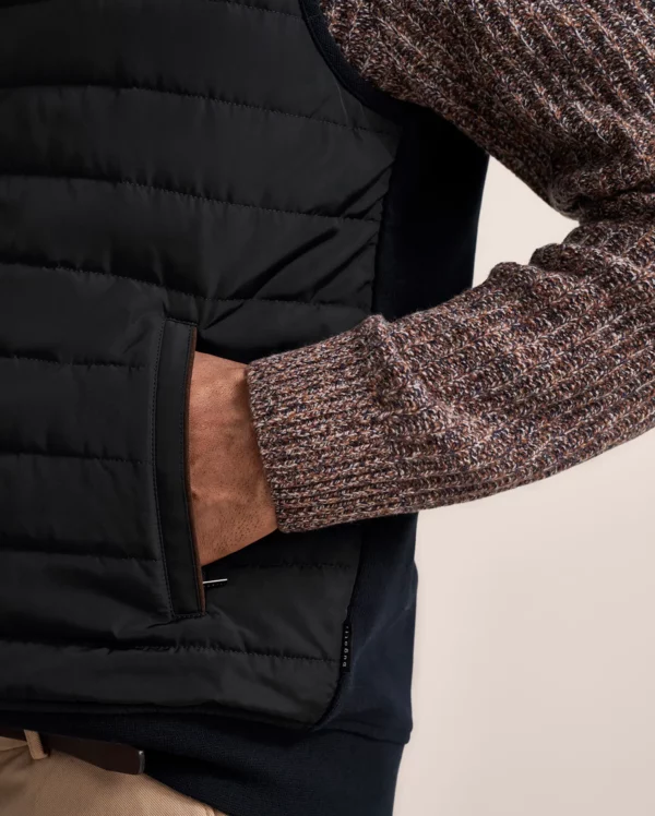 Bugatti Navy Knitted Waistcoat - Image 4