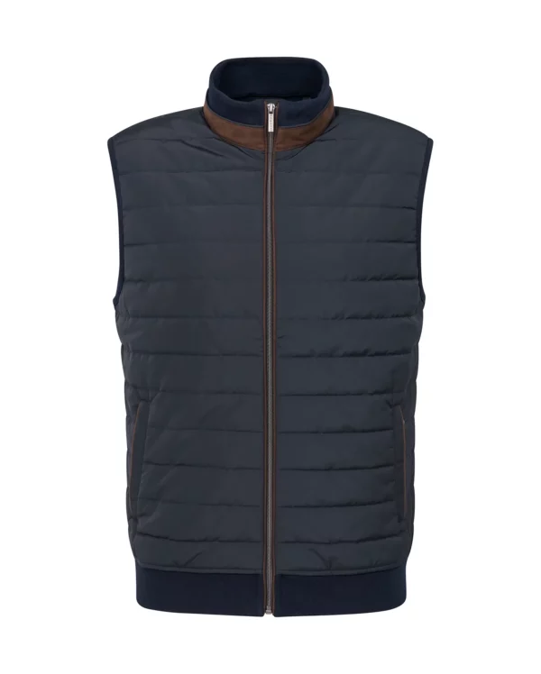 Bugatti Navy Knitted Waistcoat - Image 2