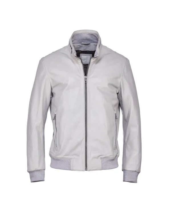 Bugatti Cement Grey Bomber Jacket