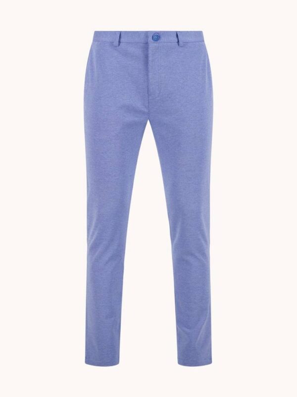 Trouser melange pique